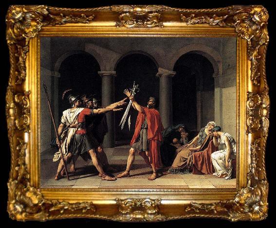 framed  Jacques-Louis David Oath of the Horatii, ta009-2